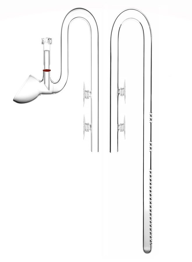 JARDLI Glass Lily Pipe Set Outflow with Surface Skimmer & Multi-Level Water Intake (17mm for 16/22mm (5/8'' i.d.) tubing) - Image 1
